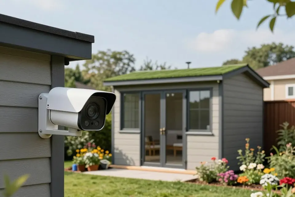 Moderne Überwachungstechnik im Gartenhaus